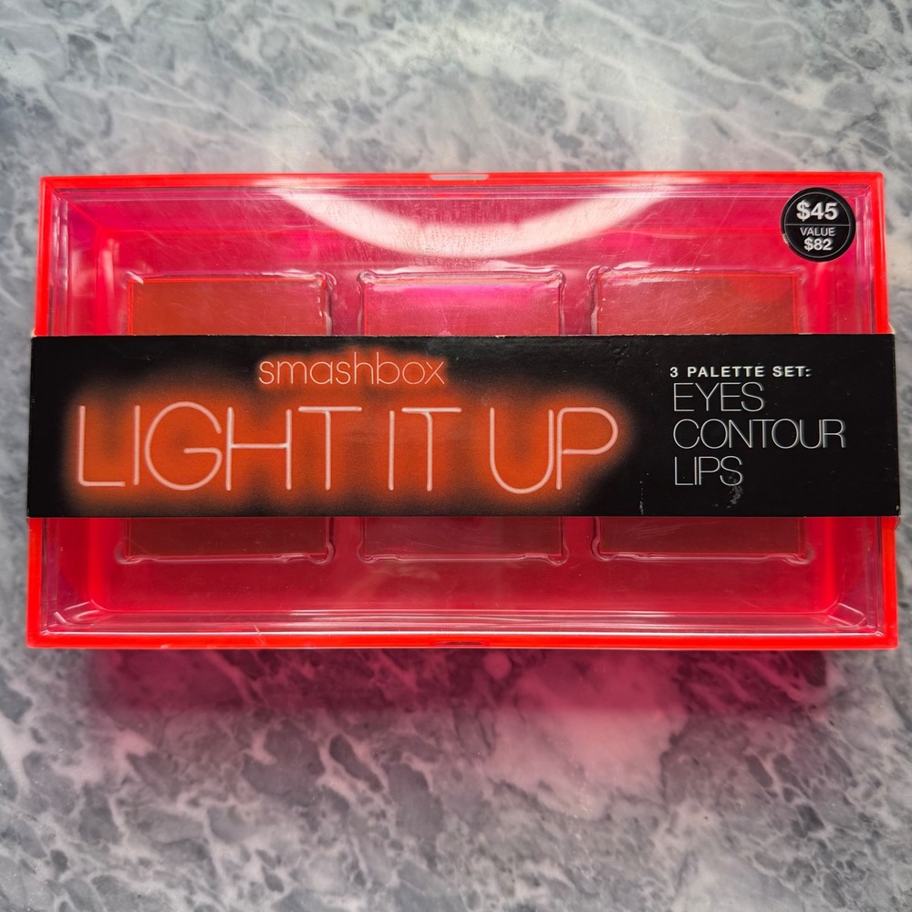 New Smashbox Light It Up Eyeshadow Trio Set Eyes Contour Lips
